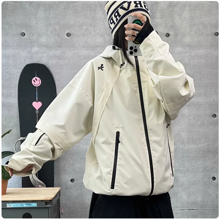 John Snow Winter Men And Women Warm Professional Windproof Outdoor Ski-oriented Shell Jacket Breathable Waterproof Ski Jacket