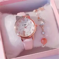 Simple Waterproof Sporty Cute Girl Fresh Quartz Watch Cartoon Watch Birthday Gift For Best Friend 1