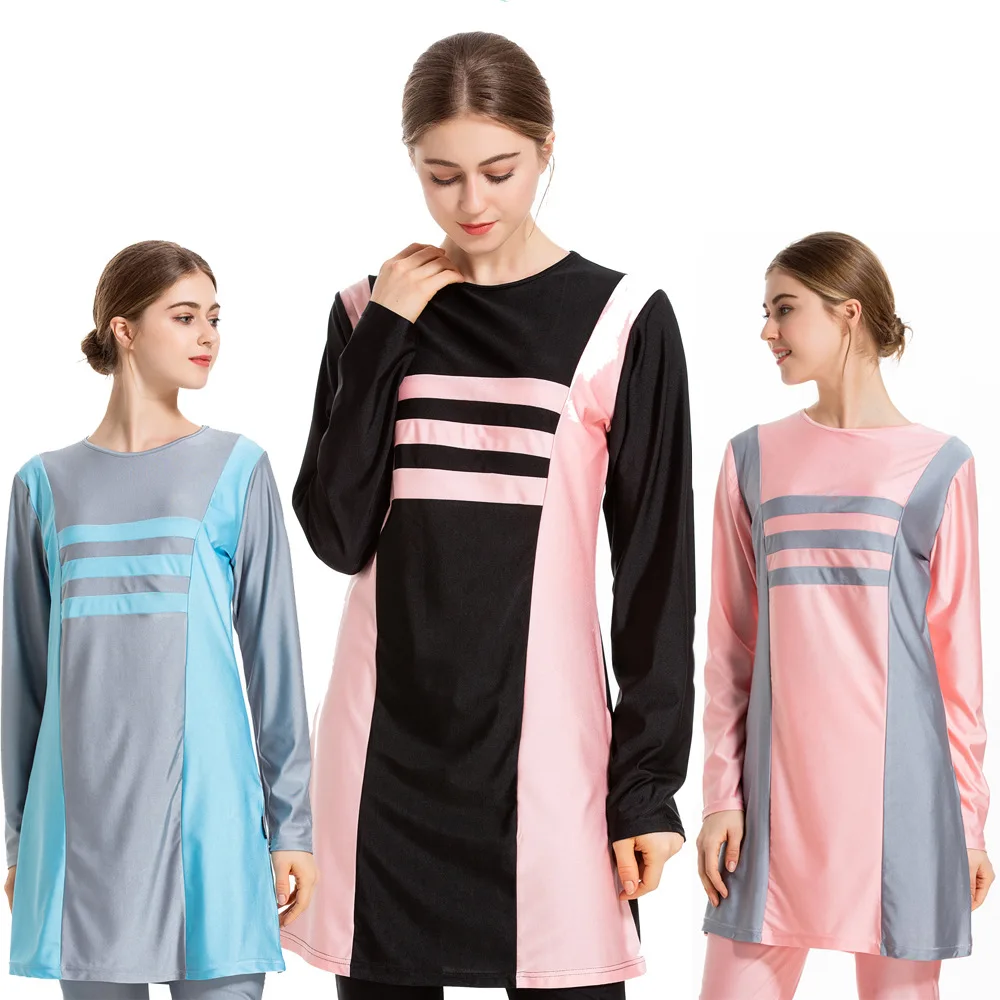 

2022 Muslim Swimwear New Arab Hui Swimsuit Three-Piece L028