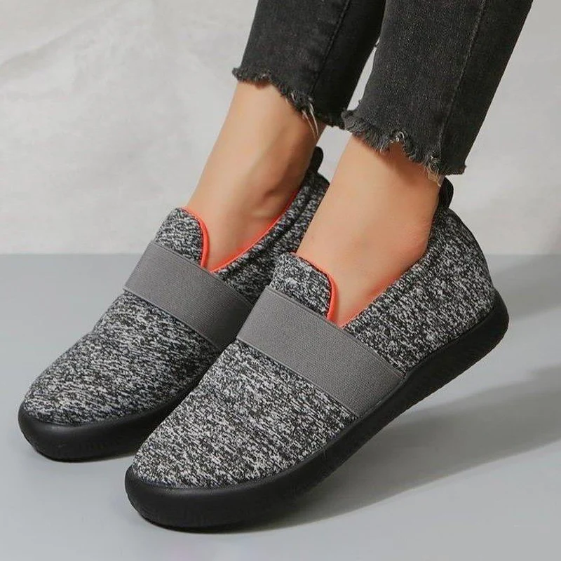 

Женские кроссовки на танкетке, сетчатые дышащие кроссовки на плоской подошве, повседневная спортивная обувь, 2323