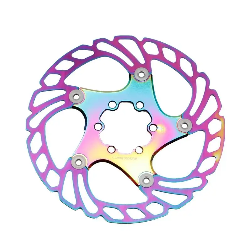 

Bike Brake Rotor Colorful Bicycle Disc Brake Modification Cycling Accessory With Hollow Design For Mountain Bicycle Solid Disk