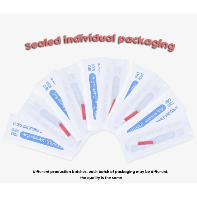 50pcs 7 9 11 12 14 16 18 Pin U shape Microblading Tattoo Needles Permanent Makeup Eyebrow Lip Tattoo Needle Blade Body Art Tool
