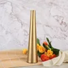 Conical Shape Metal Desktop Vase Decoration Rose Flower Holder Cup Home Living Room Study Decor Crafts 2