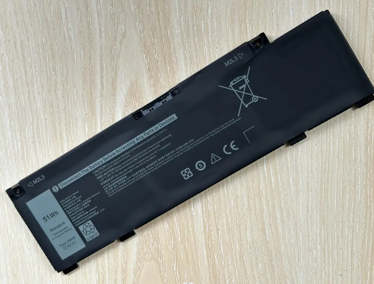 Bateria Original 266j9 para Dell Dell g3 15 3590 3500 g5 15 5500 5505 Inspiron 14 5490 266j9 11.4v 51wh 4255mah - Imagem 2