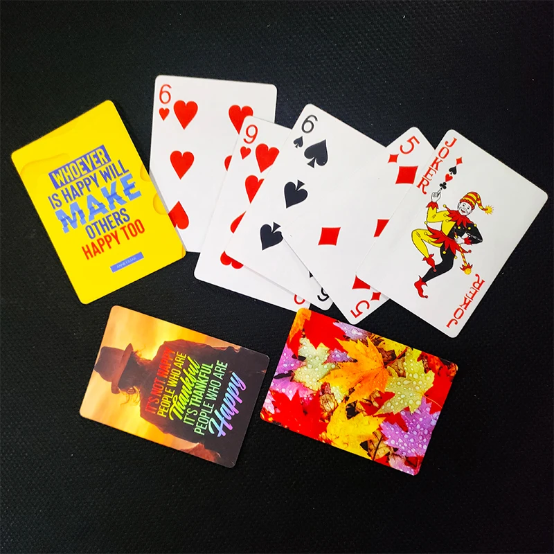 10 Boxes/Lot Sublimation Blank Paper Game Playing Cards For Traveling Home Festival Use