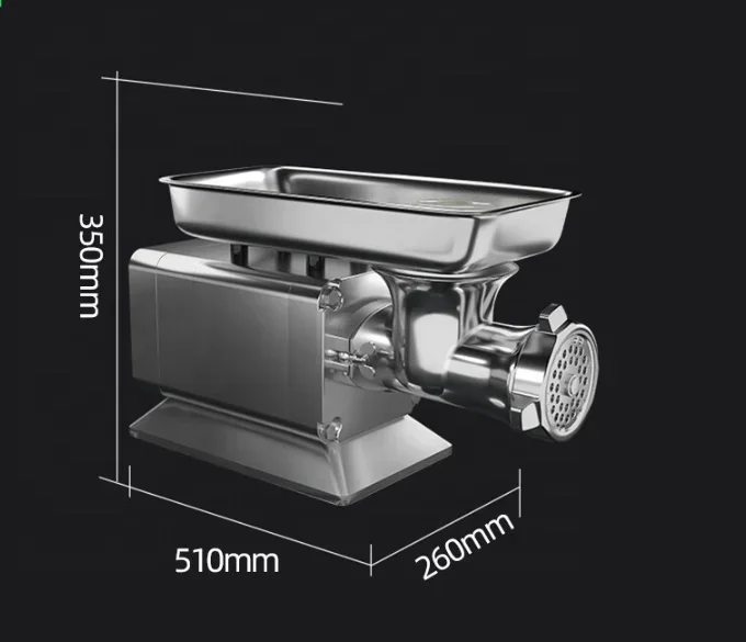 Stainless Steel 304 Professional Commercial Electric Sausage Meat Grinder Powerful Slicers Machine Meat Grinder 6