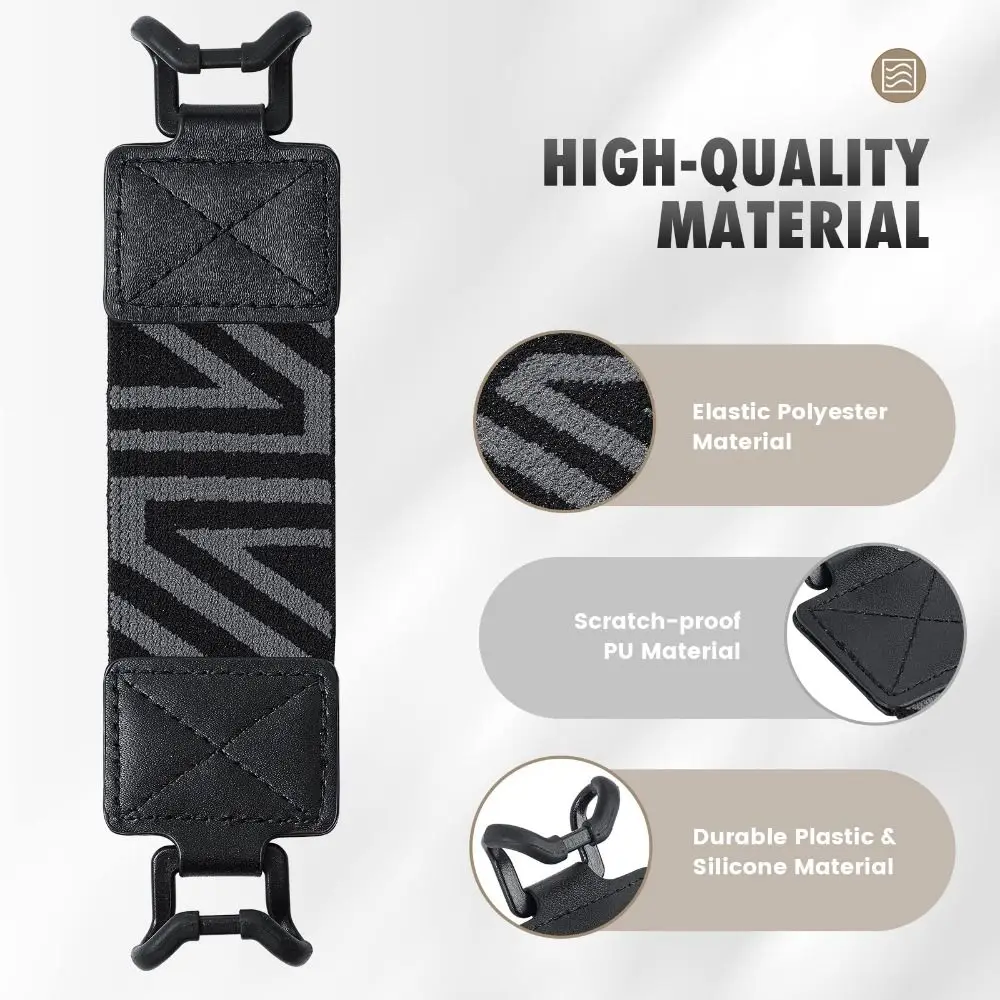 PU Leather eReader Secure Hand Strap Versatile Finger Grip Holder for Kindle/Kobo/Voyaga/Lenovo/Sony 6-8" E-Book Tablet