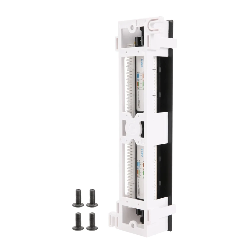 Network Tool Kit 12 Port Cat6 Patch Panel Rj45 Networking Wall Mount Rack Mount Bracket