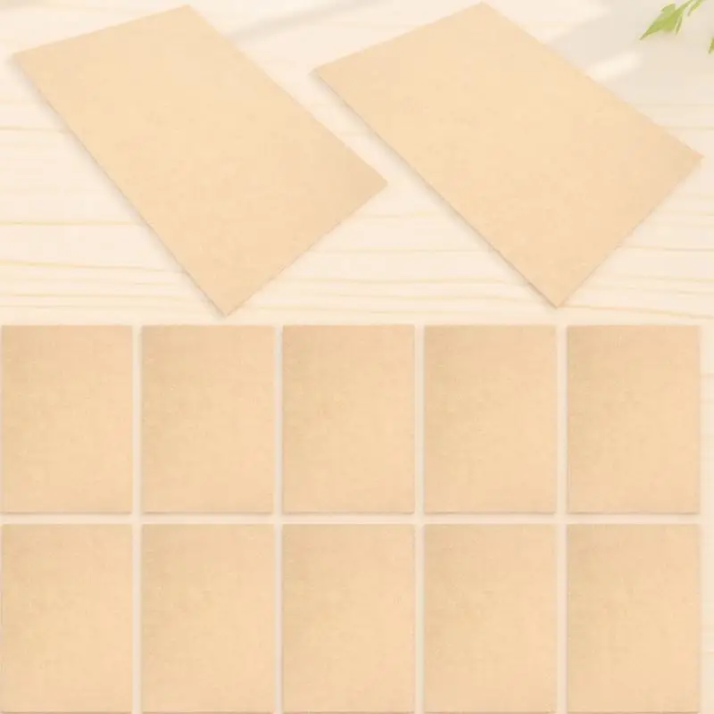 50Pcs A4 양피지 연한 갈색 빈티지 스타일 편지 쓰기 인쇄 인증서 디플로마용 표백되지 않은 시트