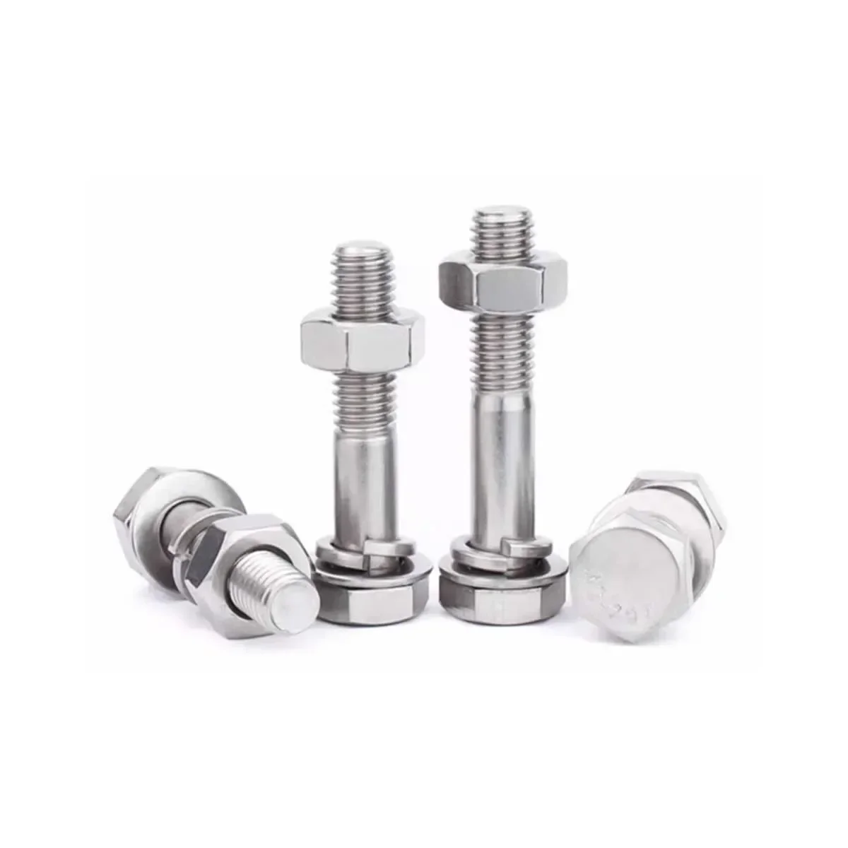 Description Picture 5 of item304 Stainless Steel Half Tooth External Hexagonal Bolt And Nut Set