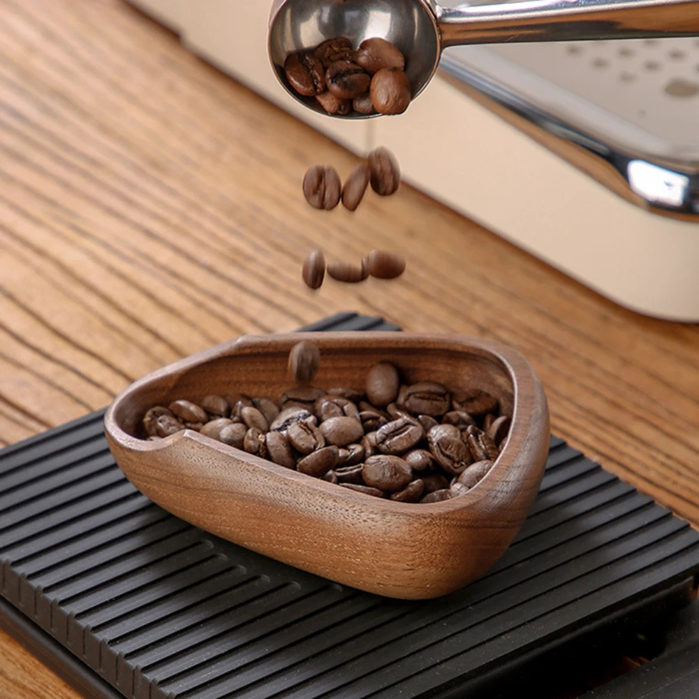 Coffee Bean Tray Solid Wood Coffee Scale Bean Plate Coffee Cupping Tray Coffee Bean Special Measuring Cup Espresso Accessories images - 6