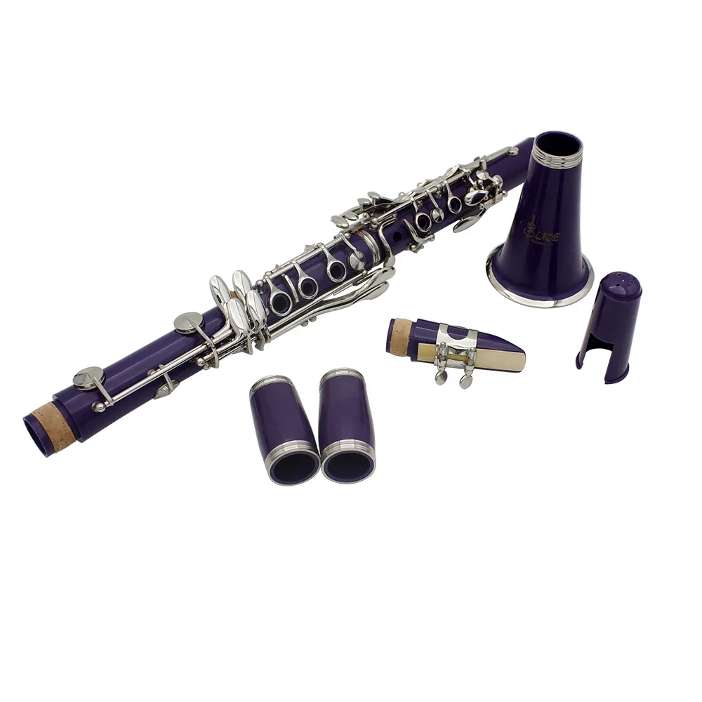 SLADE 17 Keys Clarinet Bb Clarinet 6 Rings Blackwinds Clarinetto Portable Bakelite With Parts Woodwind Instruments