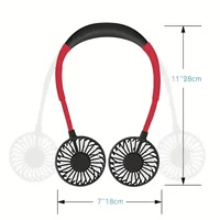 Portable Neck Fan Color Changing LED with Aromatherapy 360 ° Free Rotation Suitable for Sports Office Home Outdoor Travel 2