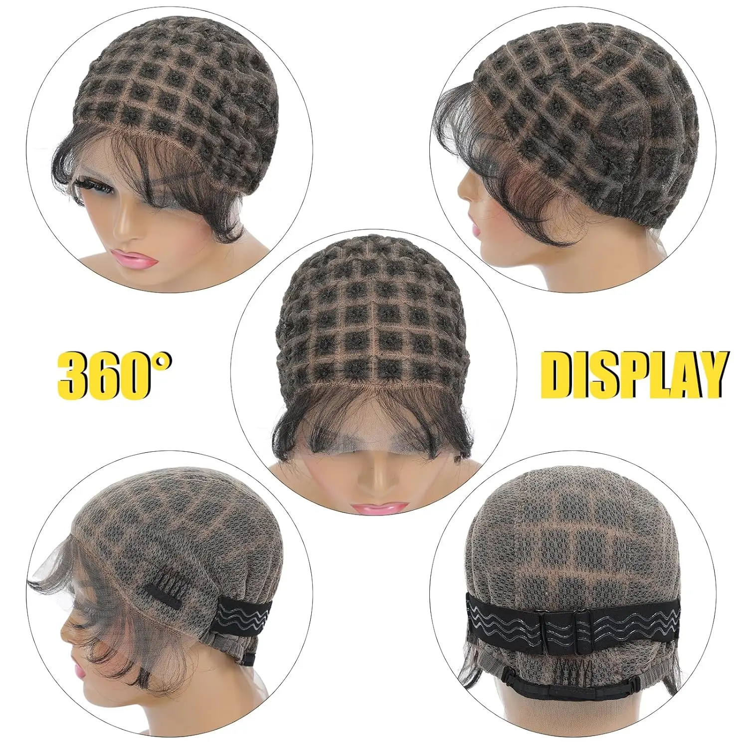 Braided wig cap double full lace crochet wig cap with baby hair breathable lace for black women glueless braided