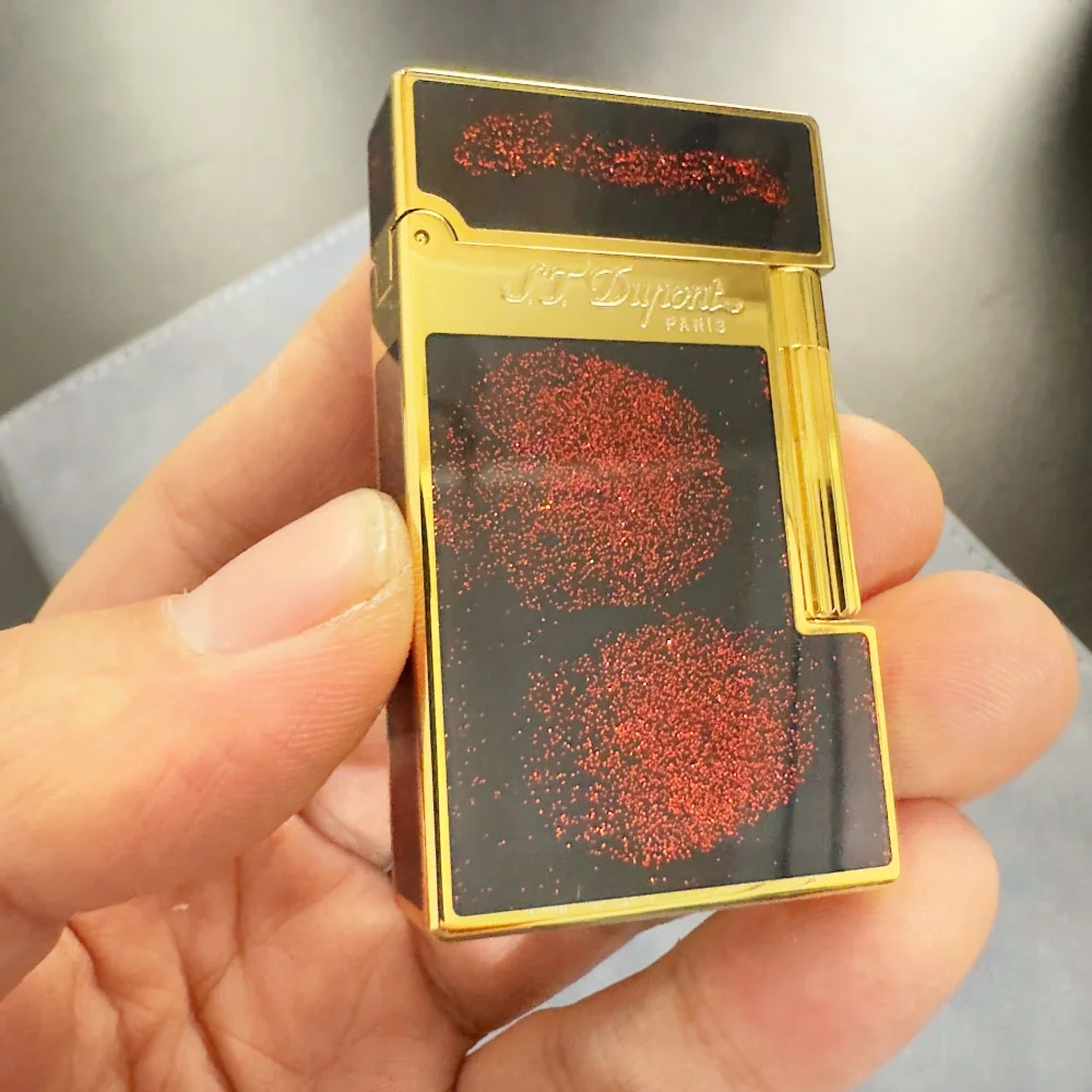 Lacquer Dupont lighter, classic resin paint style, crisp sound lighter, gift for men, top manufacturer quality 3