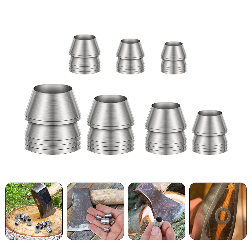 7 Pcs Carpenter Tools Metal Wedge Hammer Axe Handle Nail Handles Replacement for Installation Supplies Iron 3