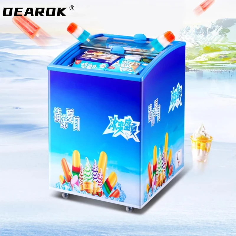Commercial Refrigerator Cabinet Freezer Household Small Ice Cream Cabinet Kitchen Refrigerator Freezer Refrigeracion
