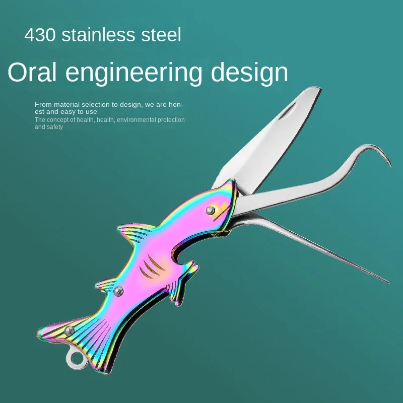 304 Stainless Steel Toothpick Folding Knife Household Carry-on Tooth Picking Artifact Advanced Toothpick Bottle Opener