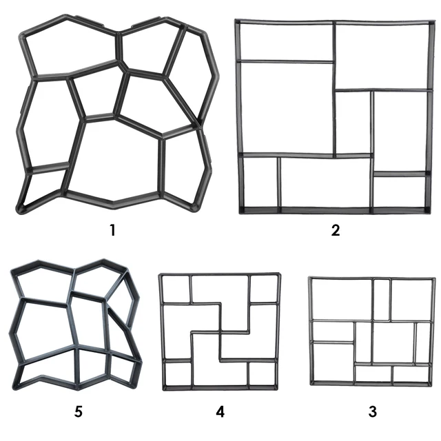 Padló Öntőgép Penész Újrahasznosítható Járda Diy Kézi Kézzel Készített Gyakorlati Hordozható Többfunkció Az Otthoni Udvarhoz - Image 6