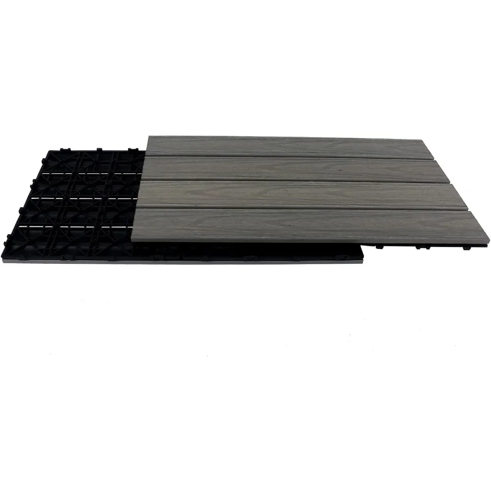 Patio Deck Tiles DIY Interlocking Outdoor Flooring 10PCs