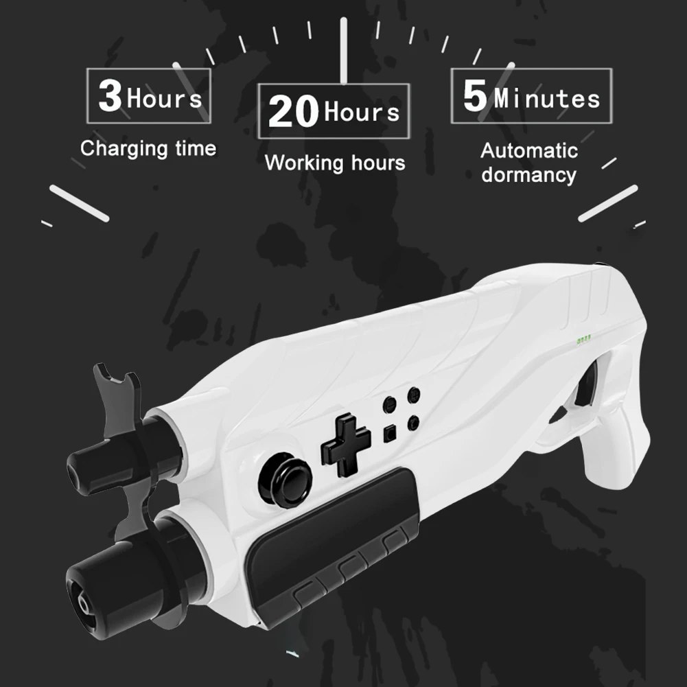 Hand Grip Motion Controller Game Gun Controller Bluetooth-compatible Shooter Hunting Games for Nintendo Switch for Splatoon