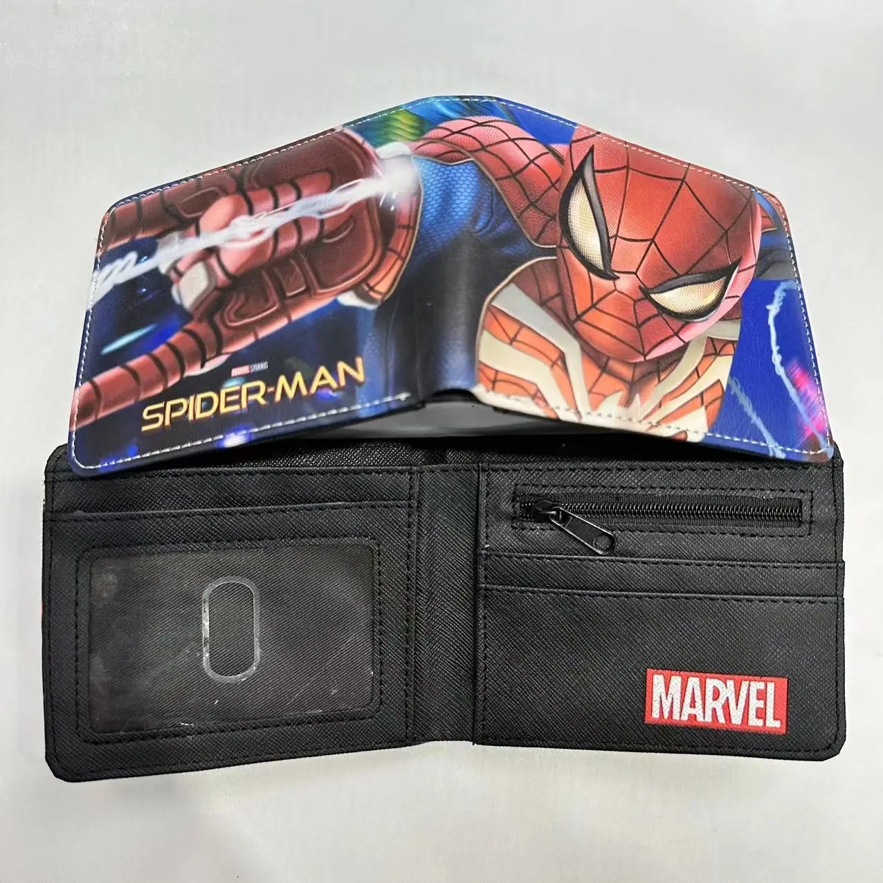 thumbnail image 1 of Cartera de Spiderman para niños, 41 tipos, monedero para tarjetas, regalo de Navidad, 1 of 5