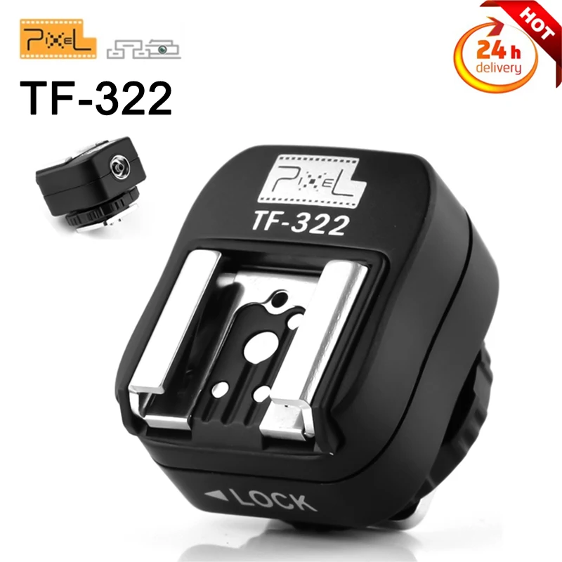

Pixel TF-322 TF-324 TF-325 TTL Flash Hot Shoe Hotshoe Adapter Converter For Canon Sony Nikon Pentax Camera and Flashgun