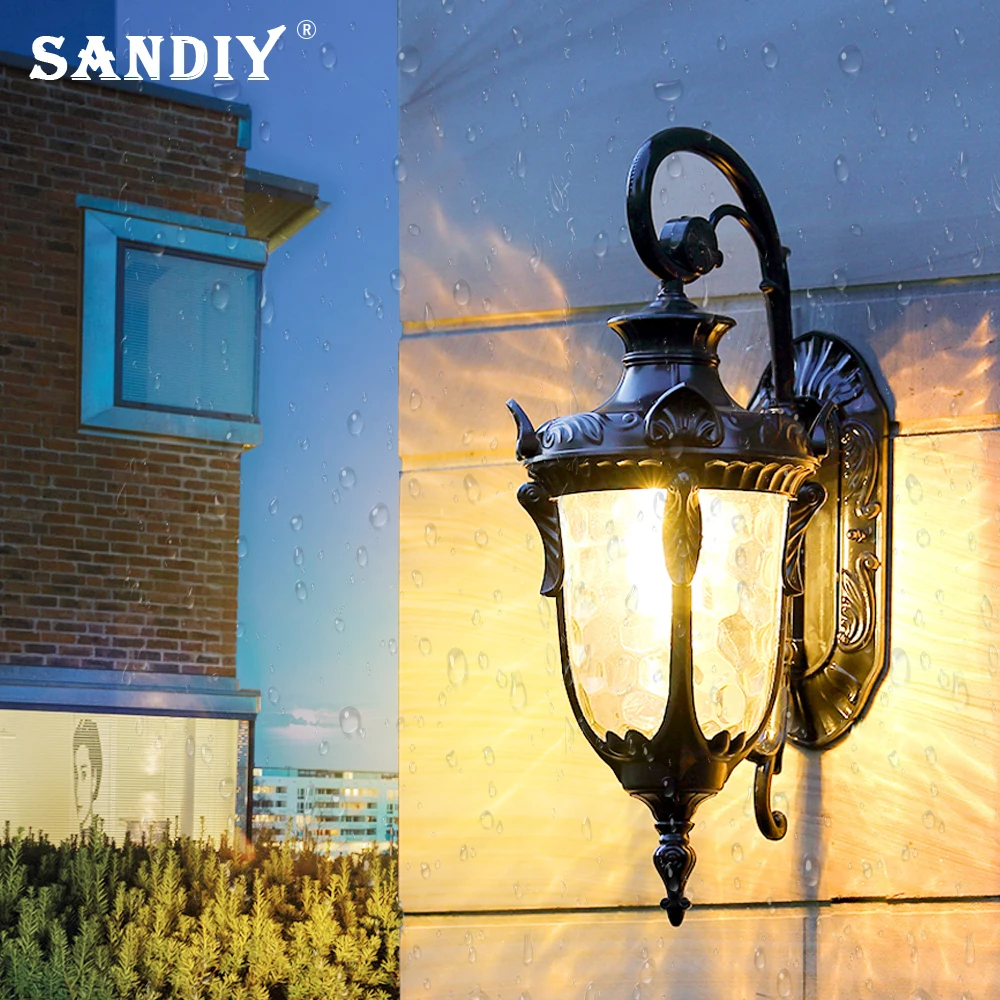 European Vintage Outdoor Wall Sconce lamp