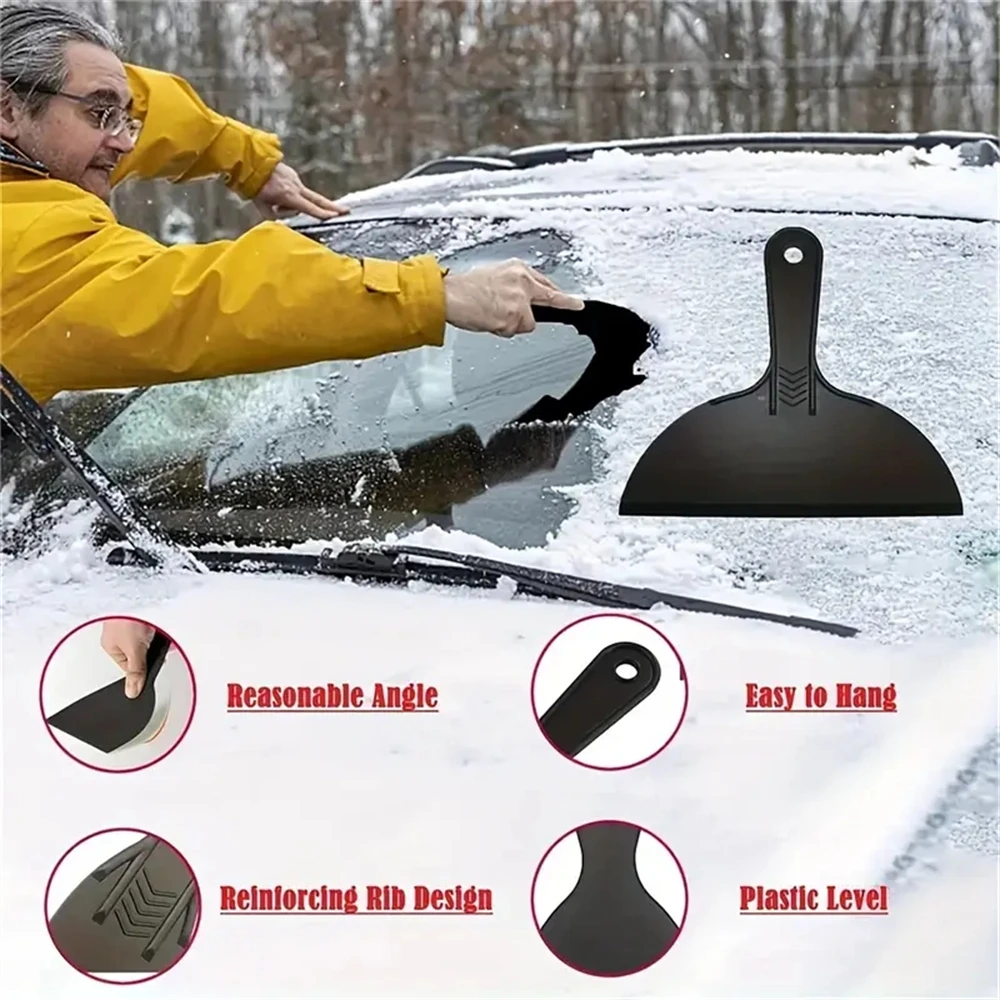 6pcs/Set Durable Plastic Scrapers 6-Pack Wall Spackle Putty Knife For Wallpaper Removal, Plastering, And Hole Filling Shovel Sno 2