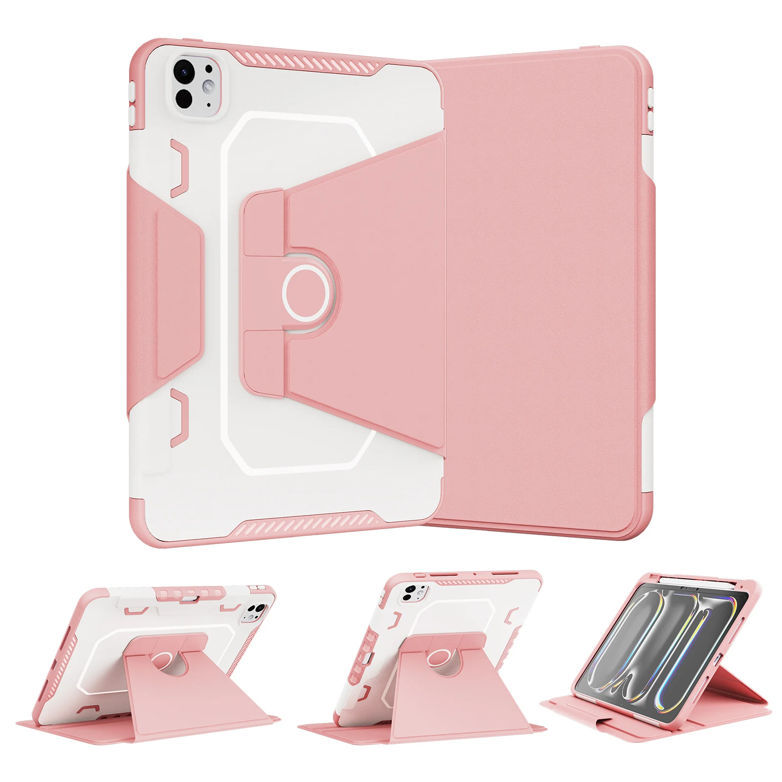 Durable Heavy Duty Shockproof Folio Stand Tablet Case