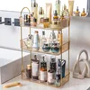 Bathroom Corner Storage Organizer Shelf Home Makeup Skincare Shampoo Lipstick Tabletop Holder Cosmetic Desk Kitchen Rack 3