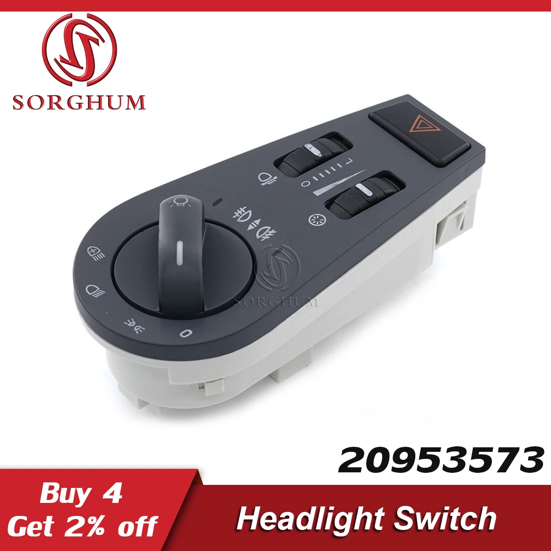 

Sorghum 20953573 Headlight Control Fog Lamp Hazard Warning Light Switch For Volvo FH FM 20942846 20466304 Truck Accessories