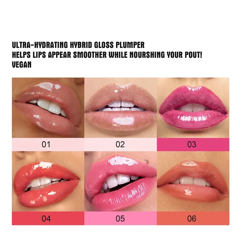 PLUMP POUT Lip Plumping Booster Gloss High Shine for Plumper Looking Lips Extreme Shine Crystal Volume Lip Oil Cosmetics Makeups 5