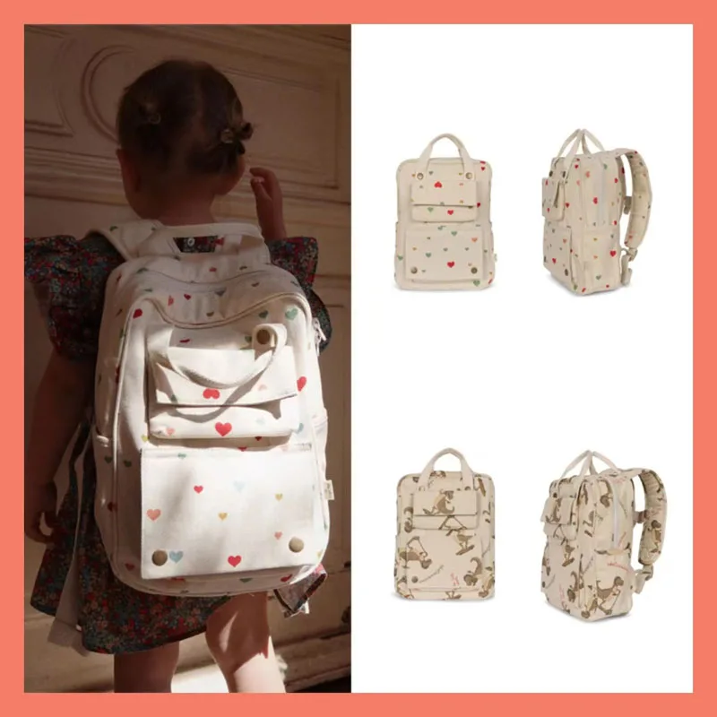 

IN STOCK 2023 Baby Girls Clothes KS Autumn Kindergarten Backpack, Children's Vacation Backpack Boy and Girls Canvas Backpack