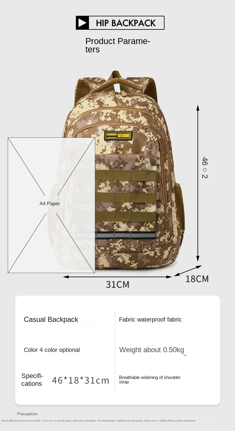 Im Angebot Rucksack Camouflage Trend Junior High School High School Grundschule Student Schultasche Koreanische Doppel Umhängetaschen – Detail 24