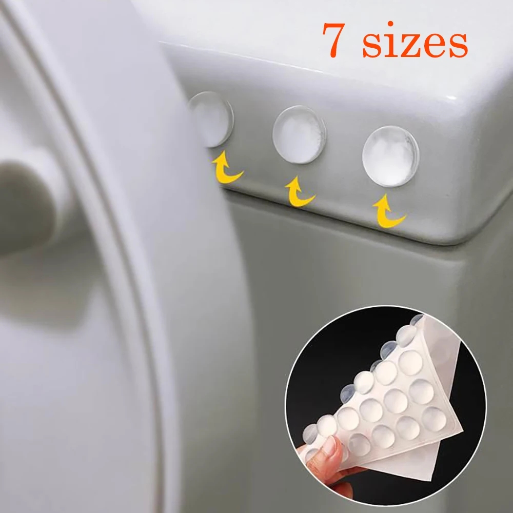 50-100pc Door Stopper Strong Self-Adhesive Silicone Furniture Pad Cabinet Bumper Mute Damper er Wall Hardware Protector Pads