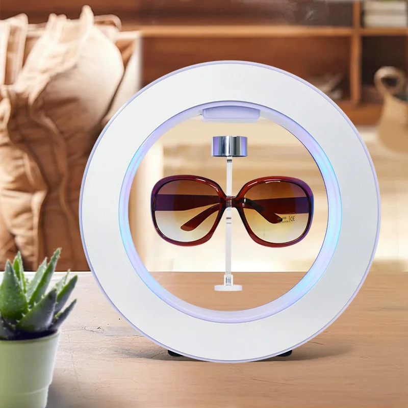 

Magnetic Levitating 360Degree Rotating Acrylic Sunglasses Display Stand Glasses Holder Eyeglass Turning Commercial Display Rack