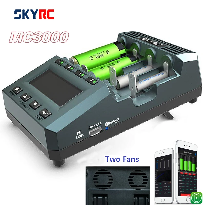 

SKYRC MC3000 устройство для зарядки аккумуляторов анализатор Dis зарядное устройство для LiFePO4 AAA 26650 AAAA Ni-Zn AA цилиндрическое зарядное устройство для аккумуляторов ПК с управлением через приложение