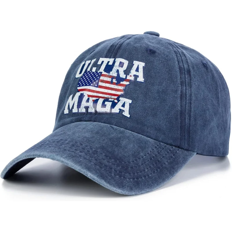 High End Trump Has MAGA Hat American Flag Baseball Cap Trump Trucker Hat for Women Men