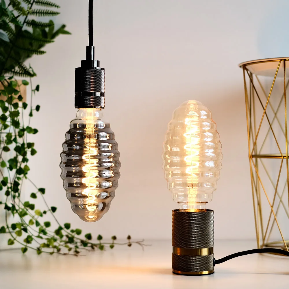 

TIANFAN Led Bulb Vintage Light Bulb φ95mm Pupa 4W Dimmable Edison Decorative Light Bulb 220/240V E27 Warmth Glow
