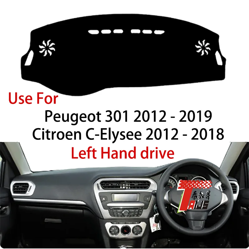 

Классическая крышка автомобильной приборной панели TAIJS Factory из полиэстера для Peugeot 301 2012-2018 cirtoen C- Elysee-с левым рулем