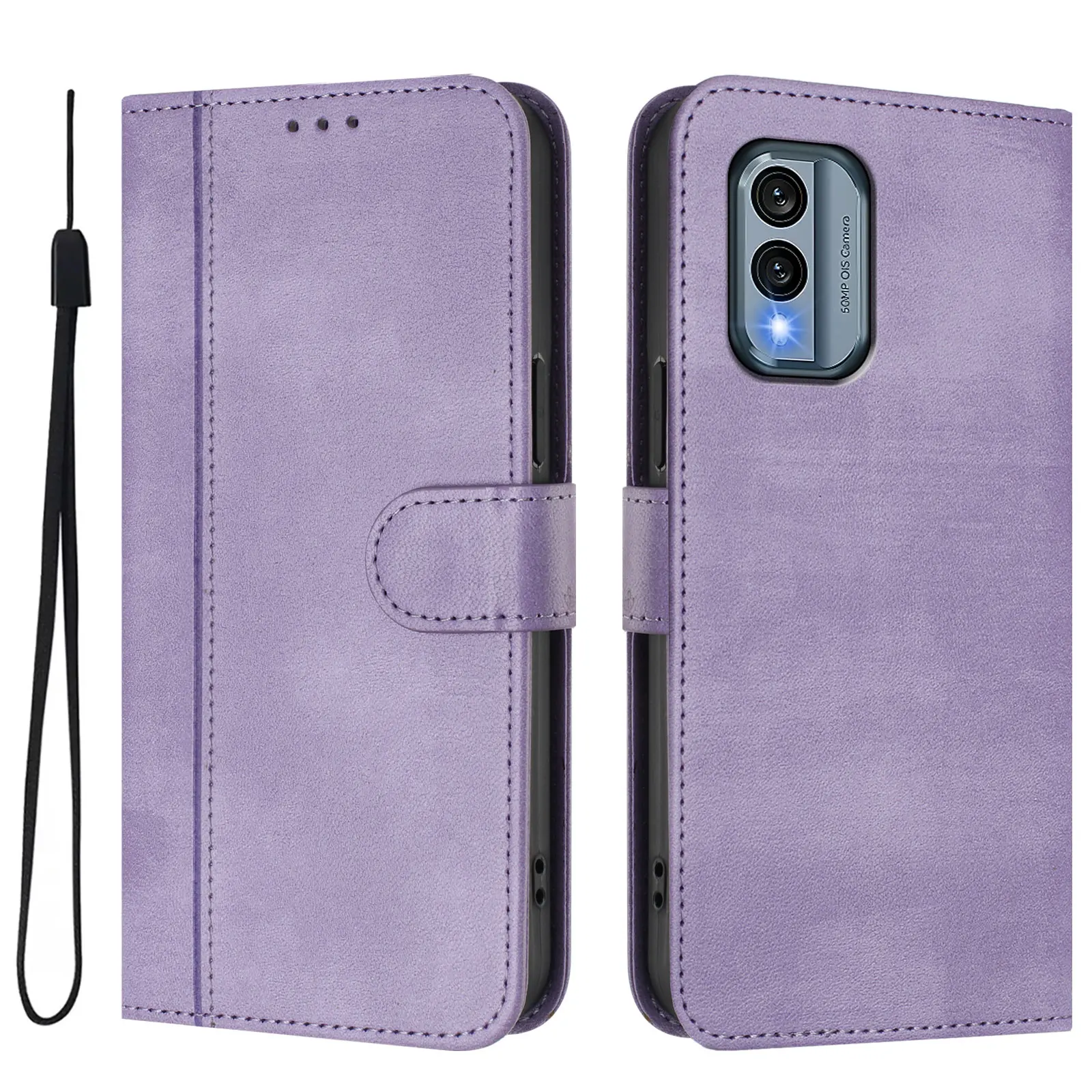 Vintage Leather Phone Wallet Case - Stylish Retro Flip Cover