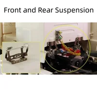 Metal Driver’s Cab Dynamic Suspension System For 1/14 Tamiya RC Truck Scania R620 R470 Tamiya LESU Truck Upgarade Parts 1