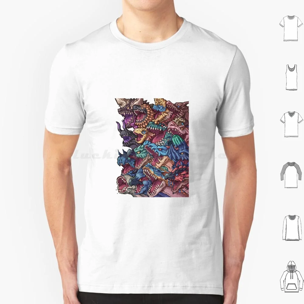 Monster Hunter T Shirt Big Size 100% Cotone Monster Hunter Monster Hunter World Iceborne Monster Hunter World Monster Hunter