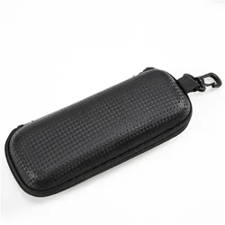 KLASSNUM Portable EVA Eyewear Hard Case with Lanyard and Zipper Closure (Black)