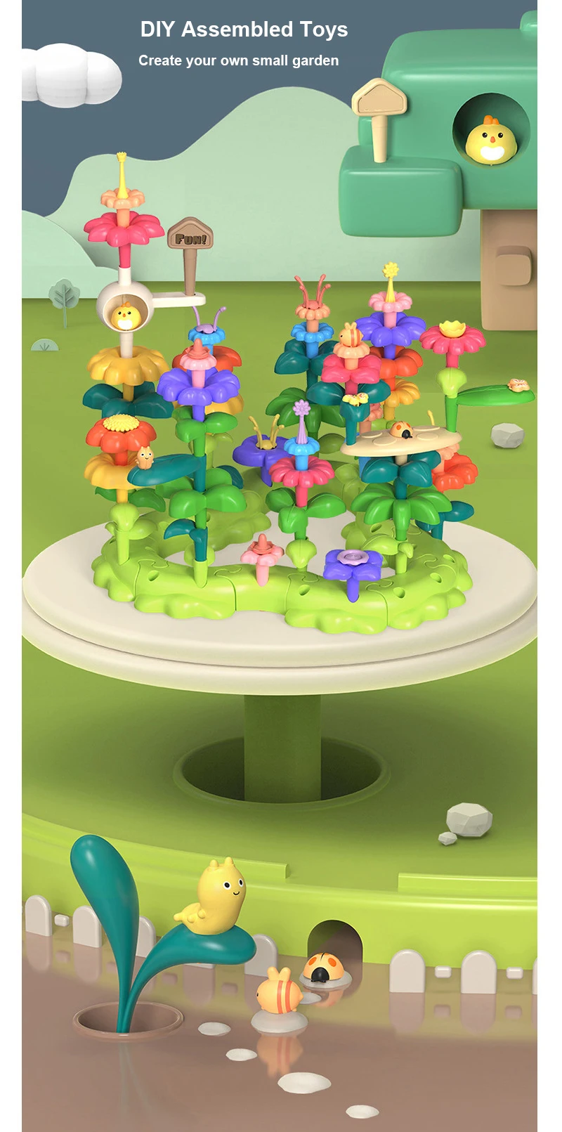 Darryy Mini Flower Box – Blocs De Construction Fleurs 300+ Pièces, Bouquet Permanent, Décoration Intérieure