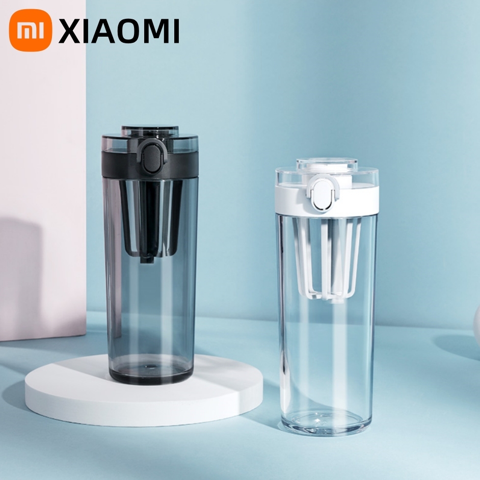 XIAOMI Mijia Tritan Water Cup 600ml Portable Leak-proof Outdoor Sports Water Bottle Shaker BPA-FREE Button Cap Easy Clean