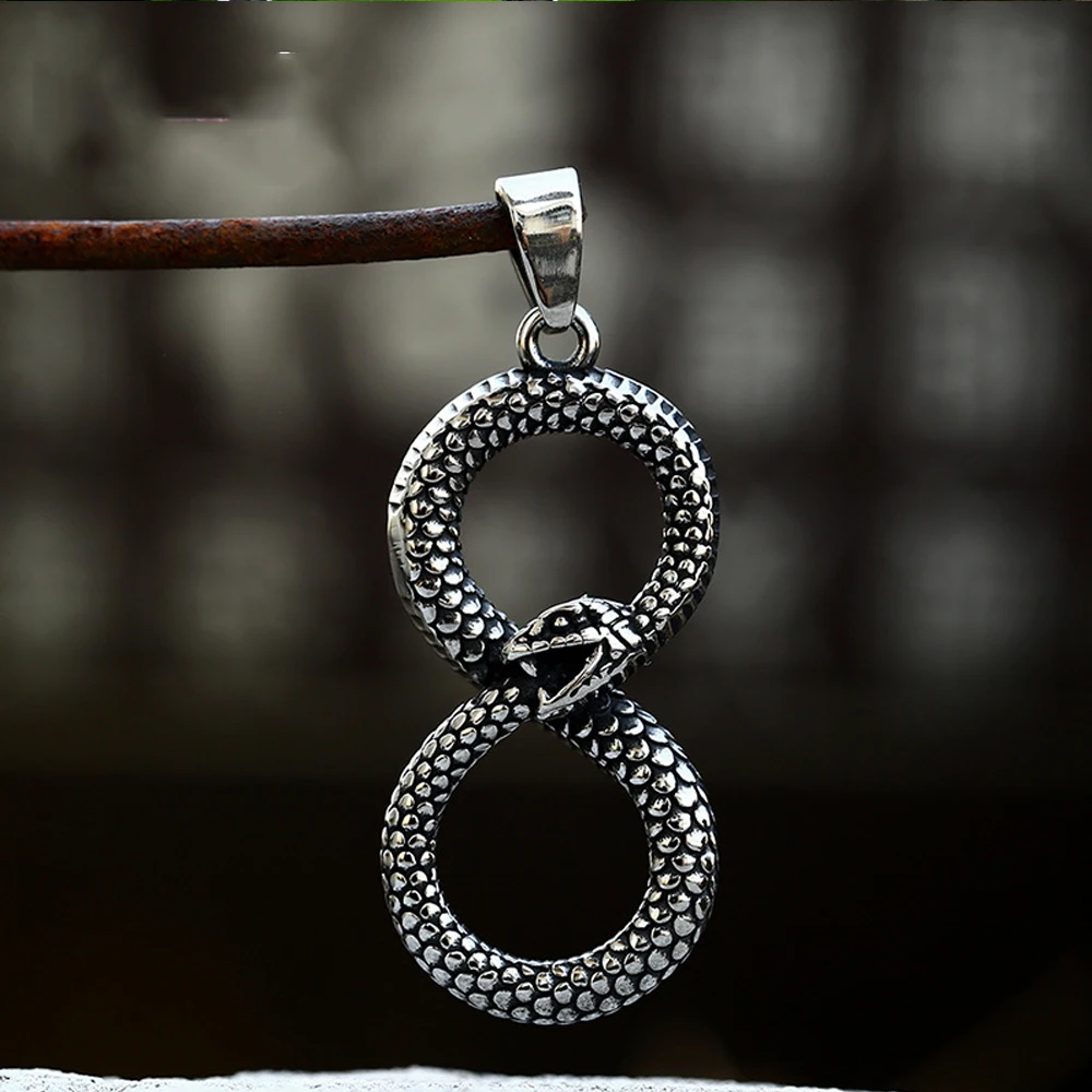 

Готический кулон в виде змеи из нержавеющей стали, мужская мода, панк, животное, викингов, ожерелье, цепь, амулет, ювелирные изделия, подарок, ...