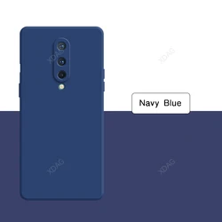 Premium Liquid Silicone Case with Internal Flocking - Soft Back Cover for Smartphone Protection (Navy Blue)