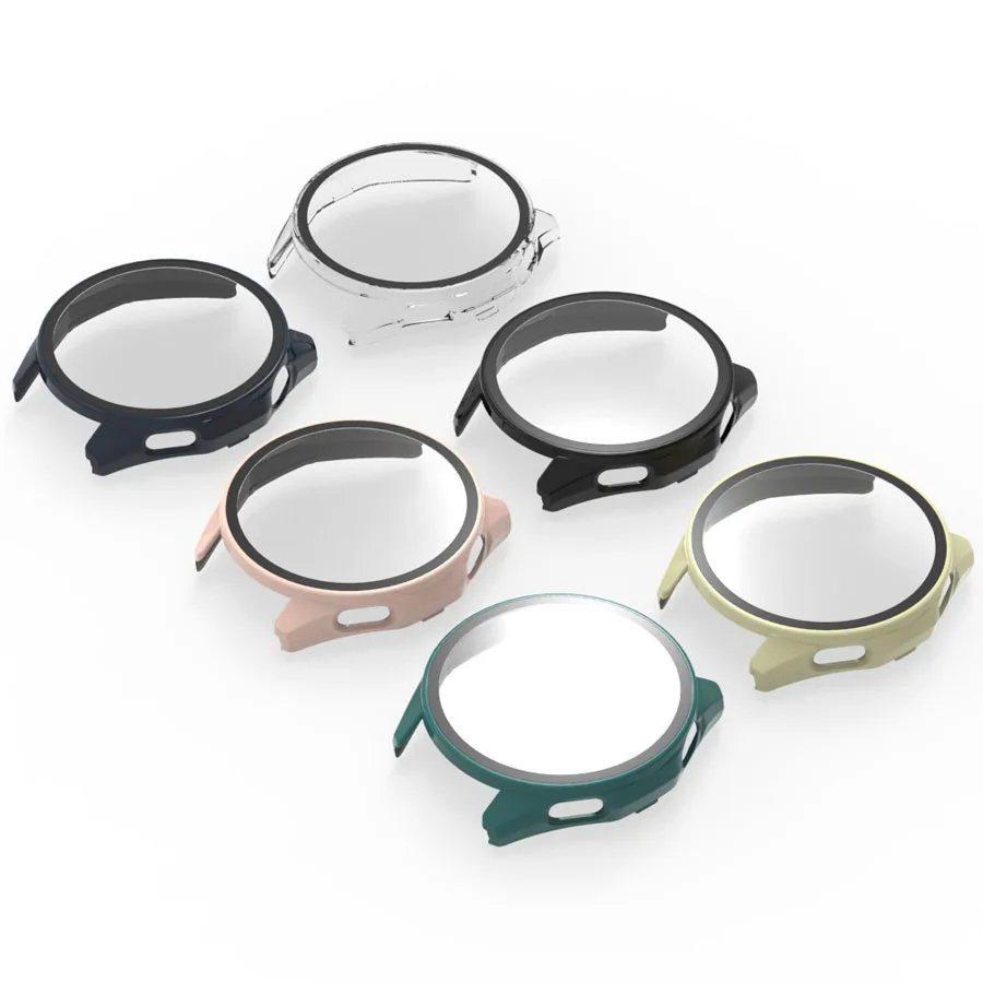 Premium Tempered Glass Protective Shell Bumper Case for Smartwatch - 41mm & 46mm
